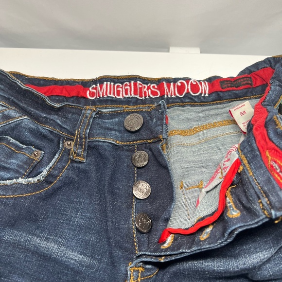 Smugglers Moon Distressed Cargo Button Fly Shorts Sz 30 - Picture 3 of 8